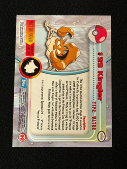 Pokemon TCG Kingler #99 Chrome Foil Holo Topps Series 1 LP - Image 2