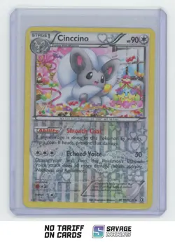 2013 Pokemon B & W Radiant Collection Reverse Holo Cinccino #RC19/RC25 - Image 1