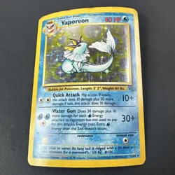 Vaporeon 12/64 - Jungle Unlimited Holo WOTC Pokemon TCG MP - Image 1