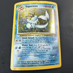 Vaporeon 12/64 - Jungle Unlimited Holo WOTC Pokemon TCG MP - Image 2