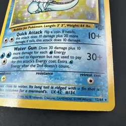 Vaporeon 12/64 - Jungle Unlimited Holo WOTC Pokemon TCG MP - Image 5