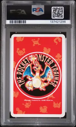 1996 POKEMON RED VERSION PLAYING CARDS 10 OF CLUBS #142 AERODACTYL PSA 10 - Image 2