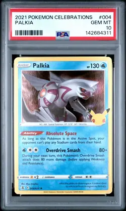 2021 POKEMON CELEBRATIONS #004 PALKIA PSA 10 - Image 1