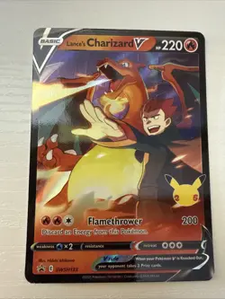 Pokemon Lance's Charizard V SWSH133 SWSH: Sword & Shield Promo Holo EN - Image 1