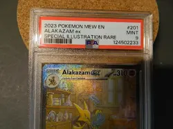 Alakazam ex Pokemon 201/165 Sv: Scarlet & Violet 151 Holo PSA 9 NINE DIGIT - Image 3