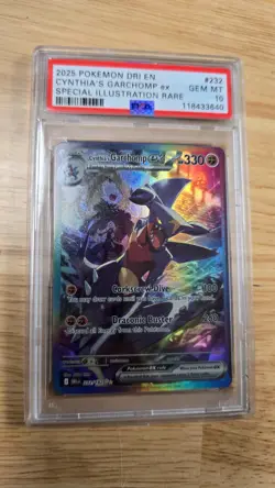2025 POKEMON DRI SPECIAL ILLUSTRATION RARE #232 CYNTHIA'S GARCHOMP EX PSA 10 - Image 2