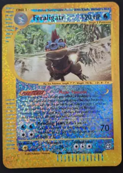 Pokemon -Feraligatr 2/12 - Reverse Holo - Jumbo Card Box Topper - Expedition Set - Image 1