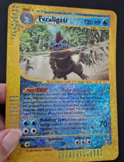 Pokemon -Feraligatr 2/12 - Reverse Holo - Jumbo Card Box Topper - Expedition Set - Image 3