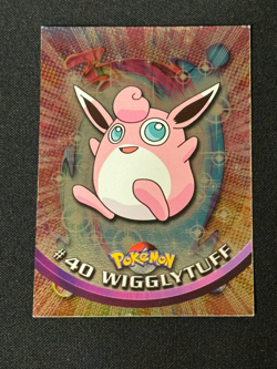 Pokemon TCG Wigglytuff #40 Topps Trading Cards Series 1 Chrome Foil Holo LP - Image 1