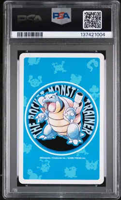 1998 POKEMON BLUE VERSION PLAYING CARDS 6 OF SPADES #092 GASTLY PSA 9 - Image 2