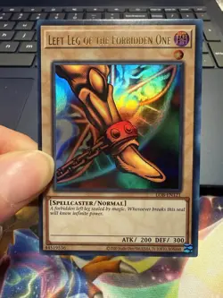 Yu-Gi-Oh! Left Leg of the Forbidden One LOB 25th Anni. Ultra Rare Holo Unlimited - Image 1