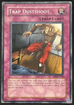 Yugioh Trap Dustshoot Unlimited Edition Common DB2-EN246 LP - Image 1