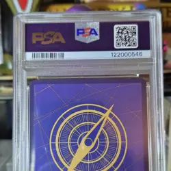 Monkey D. Luffy OP07-109 Super Rare Foil PSA 8 One Piece CCG English - Image 2