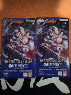 One Piece OP-14 Sleeved Booster 2 Pack Blister Packs Sealed - Image 1