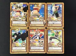 One Piece Hyper Battle Rare Limited Carddass 2000 Promo Set Of 6 - Image 1
