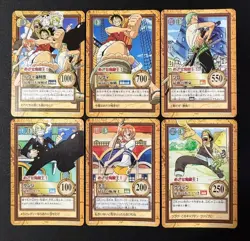 One Piece Hyper Battle Rare Limited Carddass 2000 Promo Set Of 6 - Image 2