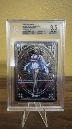 2025 One Piece A Fist of Divine Speed #OP07-085 Stussy ALT ART SP BGS 9.5 - Image 1