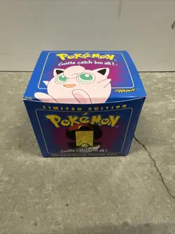 Pokemon 23K Gold Jigglypuff Card 1999 Burger King Ball Box LE Promo Sealed Mint - Image 1