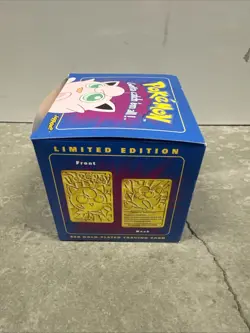 Pokemon 23K Gold Jigglypuff Card 1999 Burger King Ball Box LE Promo Sealed Mint - Image 3