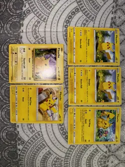 Pokemon Pikachu Card Lot Set 5 Cards English - Image 2