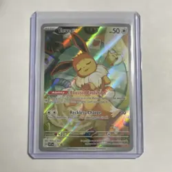 Pokemon Eevee 173 Scarlet & Violet Promo Holo Card Boosted Evolution - Image 1