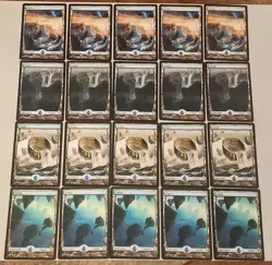 Lot Of 100 MTG Original Zendikar Full Art Basic Land, Mana, 20 Each Land Type - Image 3