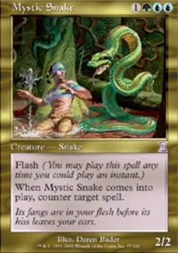 [1x] Mystic Snake - Foil Slight Play, RUSSIAN Timeshifted MTG Magic - Image 1