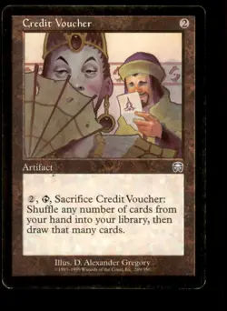 Credit Voucher LP Light Play Mercadian Masques MTG [8403] - Image 1