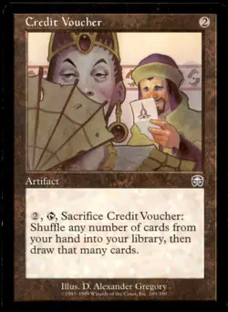 Credit Voucher LP Light Play Mercadian Masques MTG [8750] - Image 1