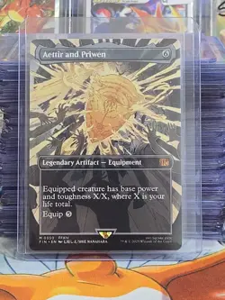 Magic MTG Final Fantasy Aettir and Priwen (Borderless) Regular 0350 NM - Image 1