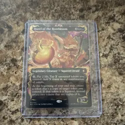 Hazel of the Rootbloom Borderless Raised Foil Mythic Creature Bloomburrow - Image 1