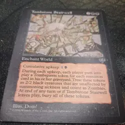 1x (one) TOMBSTONE STAIRWELL - MTG Mirage Reserved List Rare - Image 2