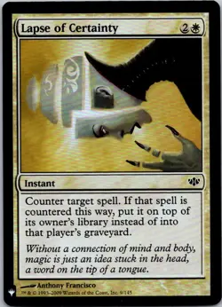 Lapse of Certainty C The List Reprints 9 NM Foil - Image 1