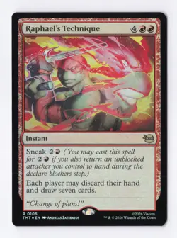 Raphael's Technique (Foil) 0105 (R) MTG Teenage Mutant Ninja Turtles (TMT) - Image 1