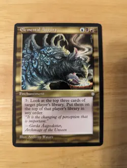 Magic the Gathering MTG Elemental Augury Ice Age ICE Multicolor: Red/Black/Blue - Image 2