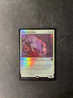 Mtg Foil Highcliff Felidar Heavily Played - Image 1