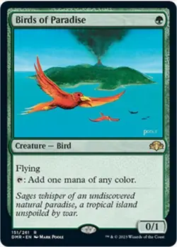 Birds of Paradise (Regular, #151, NM-M) Dominaria Remastered (DMR), MTG - Image 1