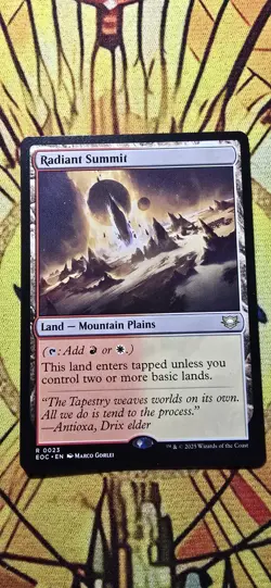 Radiant Summit Commander: Edge of Eternities Regular Land MTG NM - Image 1
