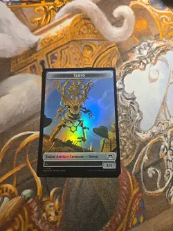 Servo / Phyrexian Wurm 18 Token Foil MTG MH3 - Pack Fresh - - Image 1