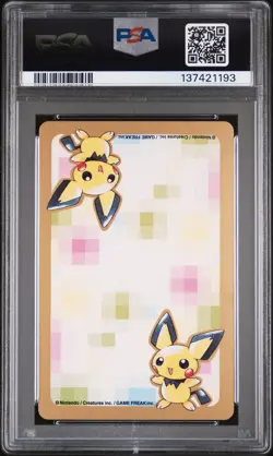 2000 POKEMON GOLD VERSION PART 2 PLAYING CARDS KING OF HEARTS SUICUNE PSA 10 - Image 2