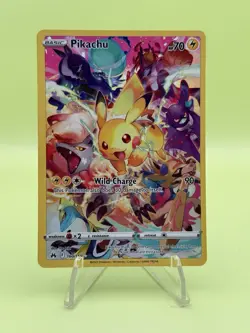 2023 POKEMON SWORD & SHIELD CROWN ZENITH 160/159 FULL ART PIKACHU NEAR MINT/NM - Image 1