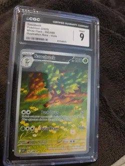 CGC Mint 9 Sawsbuck 092/086 AR White Flare sv11w Pokemon Card Japanese - Image 2