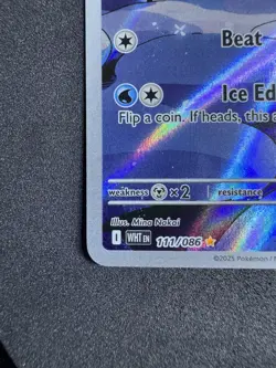 Pokemon Vanillite 111/086 SV White Flare IR Holo Pack Fresh – Free & Fast Ship - Image 5