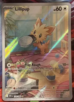 🔥Lillipup 154/086 White Flare Illustration Rare Pokemon TCG Card NM+🔥 - Image 1