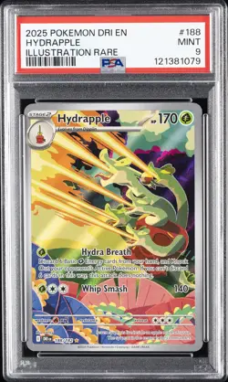 2025 POKEMON DRI EN-DESTINED RIVALS ILLUSTRATION RARE #188 HYDRAPPLE PSA 9 - Image 1