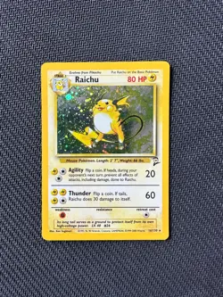 Pokemon TCG Raichu 016/130 Base Set 2 Holo Unlimited - Image 1
