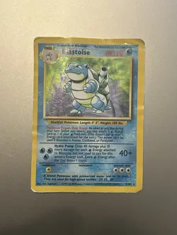 1999 Blastoise Holo Rare Pokemon Card TCG 2/102 Base Set DMG Vintage WOTC - Image 1