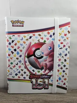 New Pokemon TCG Scarlet And Violet 151 Binder Collection Binder Only Mew - Image 1