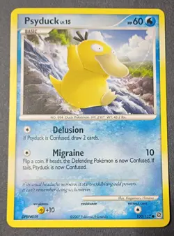 Pokemon - Psyduck 100/132 - DP Secret Wonders - Vintage 2007 - VLP - Image 1