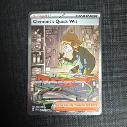 Clemonts Quick Wit 243/191 - Pokemon Surging Sparks Special Illustration Rare NM - Image 1